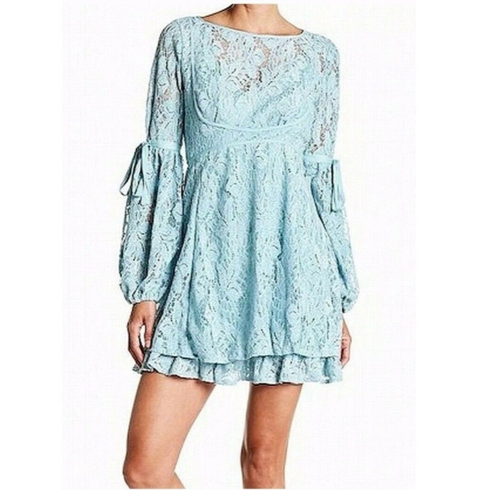 NWOT Free People Ruby Mint Lace Dress Size Small